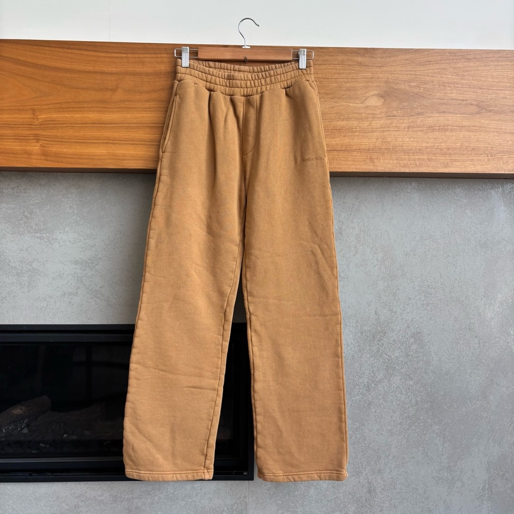 Outdoor Voices Caramel Brown Track Pants